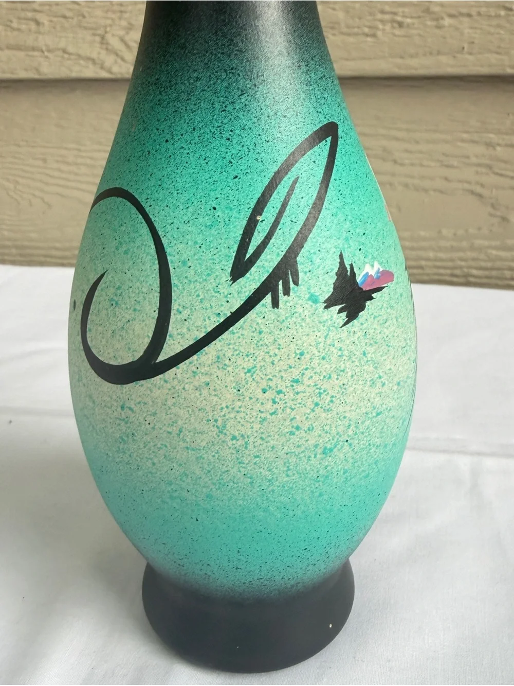 Pottery Navajo Native American Hand Painted Bud Vase 9